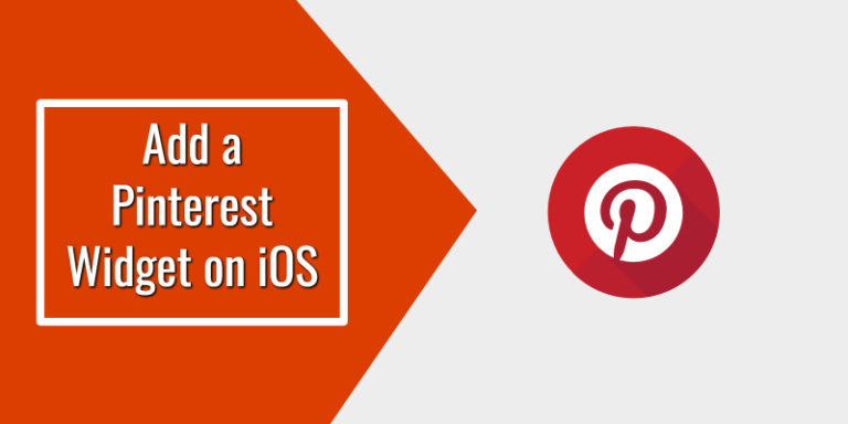 How to Add a Pinterest Widget on iOS