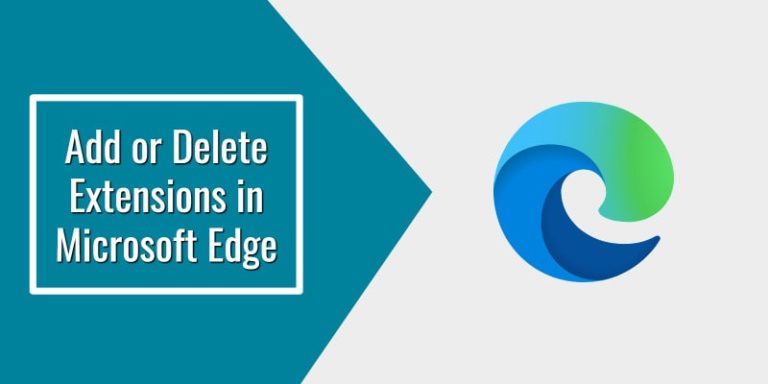 How to Add or Remove Extensions in Microsoft Edge
