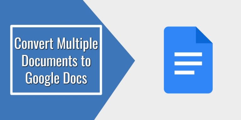 How to Convert Multiple Documents to Google Docs