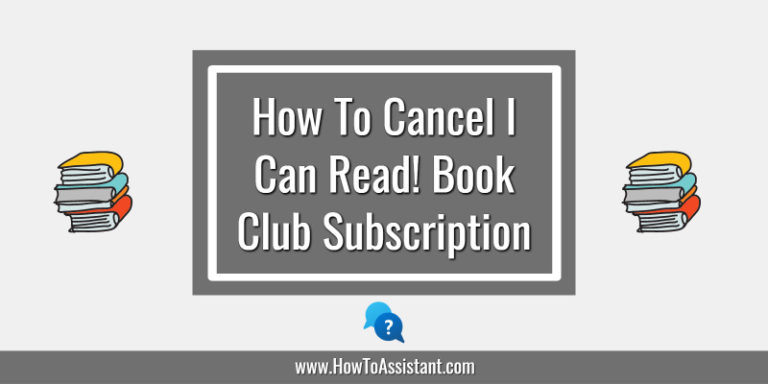 How To Cancel I Can Read! Book Club Subscription
