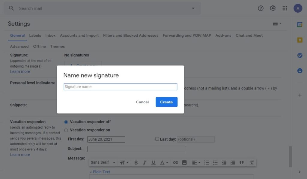 How to Change your Gmail Signature-3