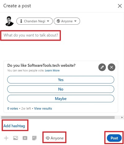How to Use LinkedIn Polls-4