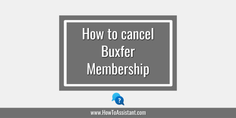 How to cancel Buxfer Membership
