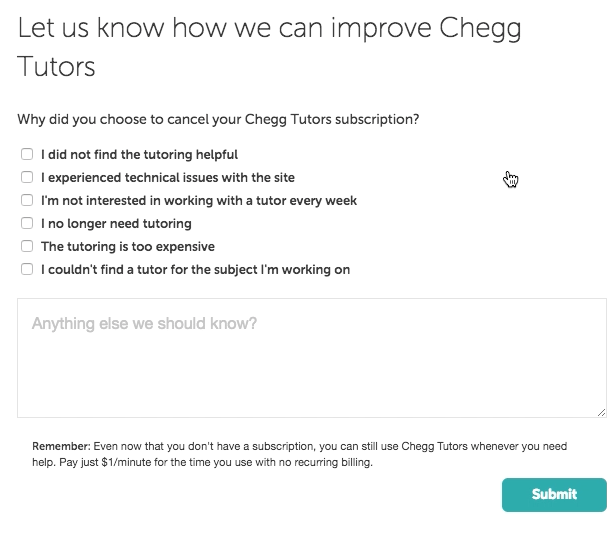 How to cancel Chegg subscription-6