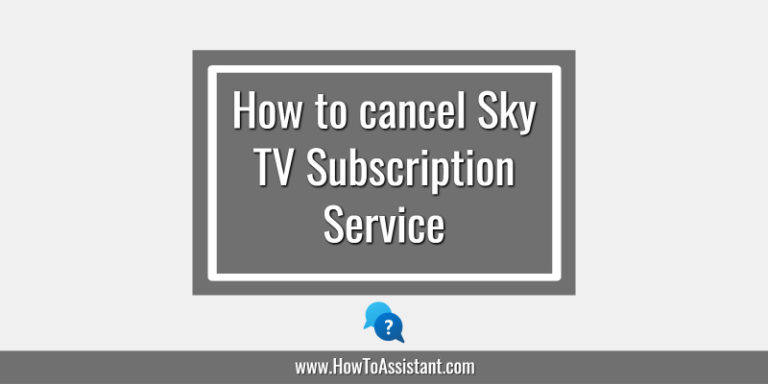 How to cancel Sky TV Subscription Service