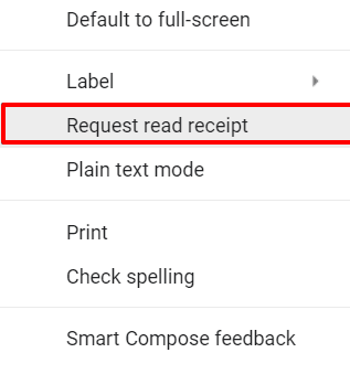 How to get a Read Receipt in Gmail