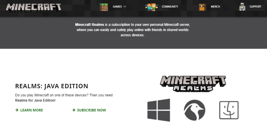 How to cancel Minecraft Realms subscription