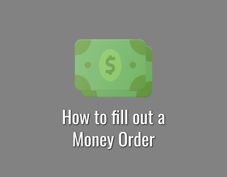 How to fill out a money order