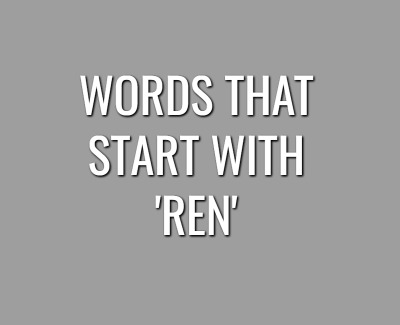 words-that-start-with-ren